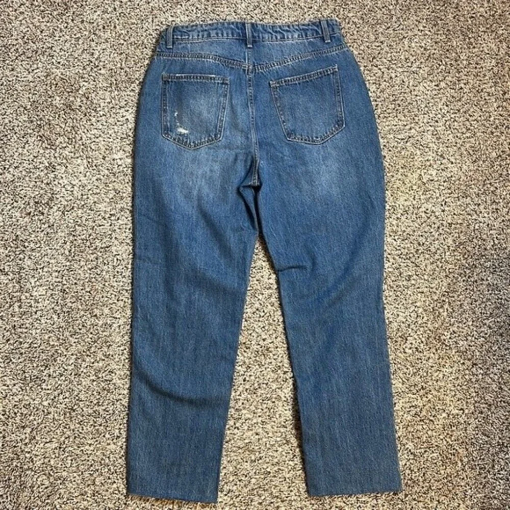 No Boundaries Super High-Rise Jeans Women Size 13 Slim Straight Distressed NEW